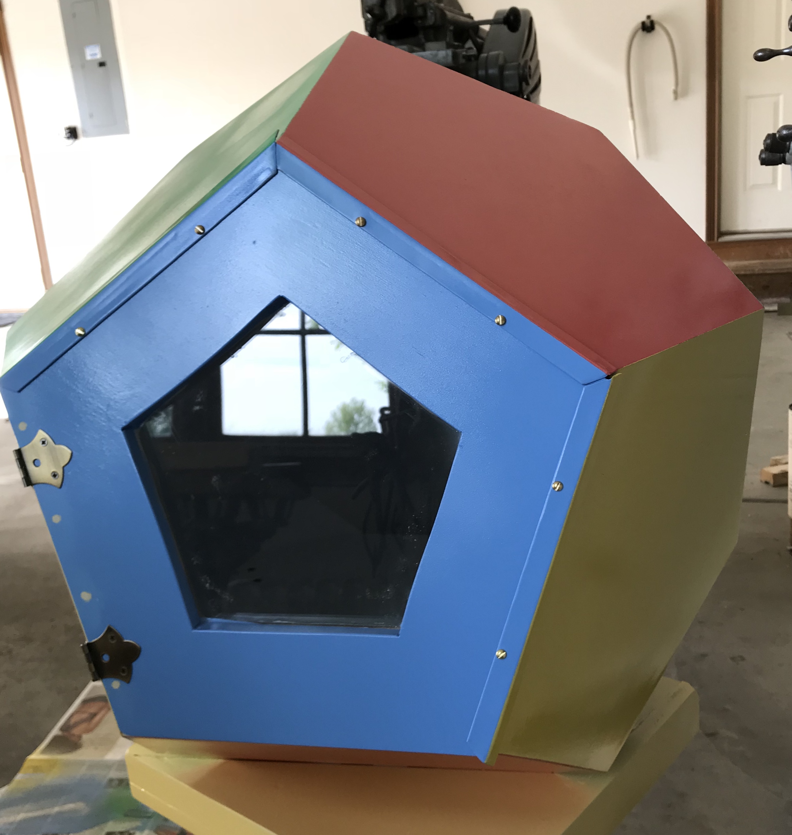 Dodecahedron door in place